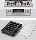LiSSe built-in hob (stovetop) with cocotte plate compatibility
