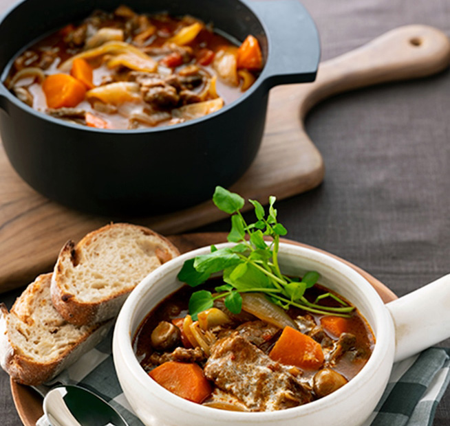 Waterless, melt-in-your-mouth beef stew with steak-grade meat