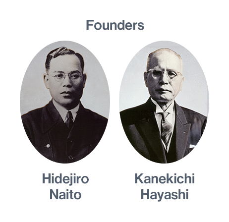 Founders　Hidejiro Naito　Kanekichi Hayashi