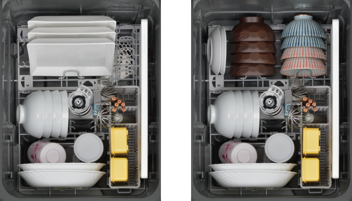 現品特価品 [RKW-405LPM] 405LPシリーズ ぎっしりカゴ リンナイ 食器洗い乾燥機 ドア面材タイプ（扉材専用） 標準タイプ（コ  食器洗い乾燥機