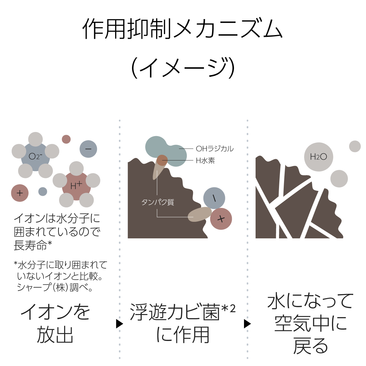 作用抑制メカニズム(イメージ)