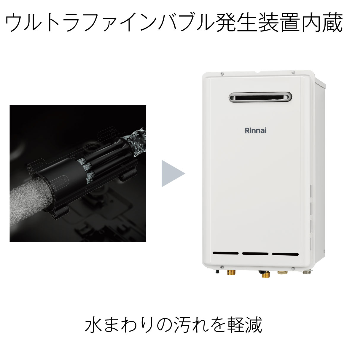 ウウルトラファインバブル発生装置内蔵